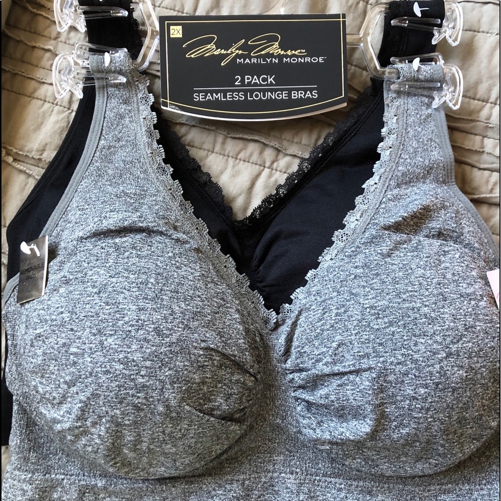 Brand New 2pack Marilyn Monroe Lounge Bras. 2X